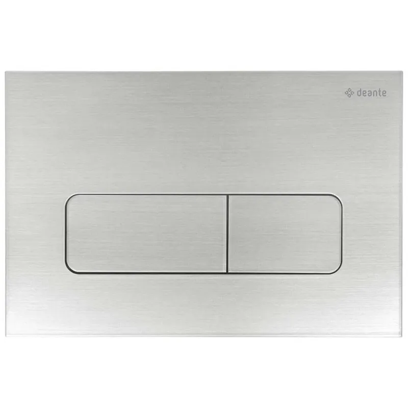 Placca di comando doppio scarico Idrostile slim 165x247 mm acciaio spazzolato
