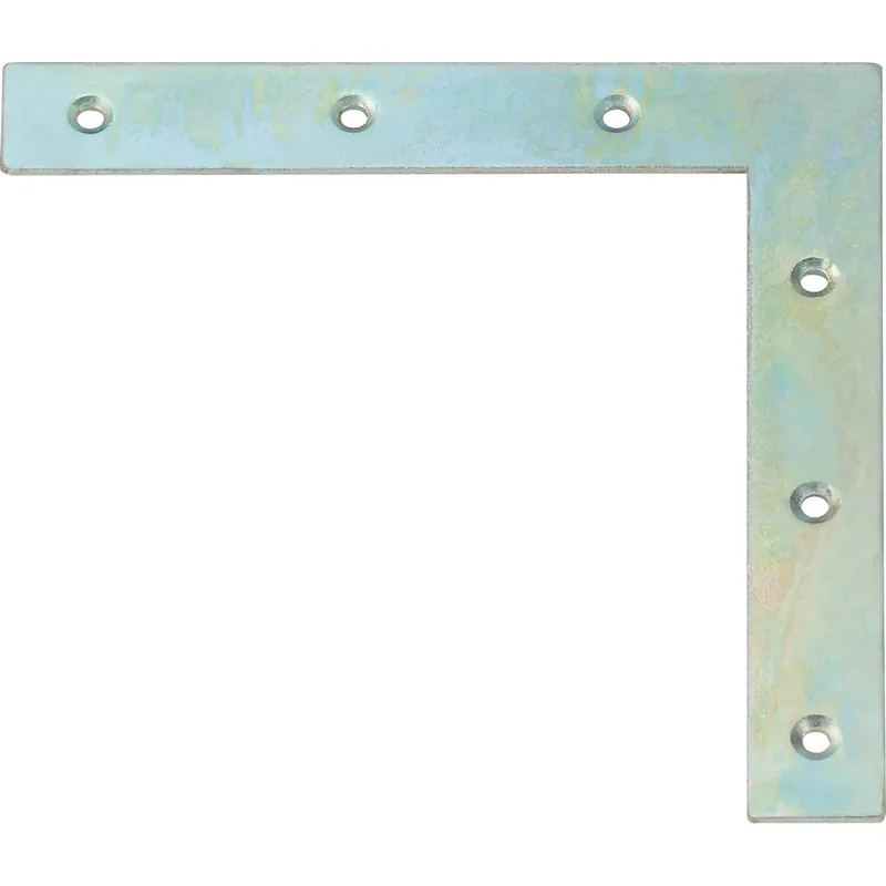 Staffa angolare piatta acciaio zincato 120x120x18 mm