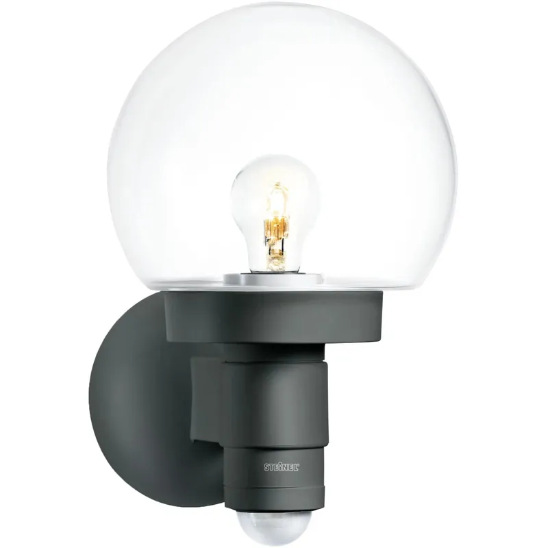 Lampada LED con rilevatore L 115 S 26x21,5x33 cm nero