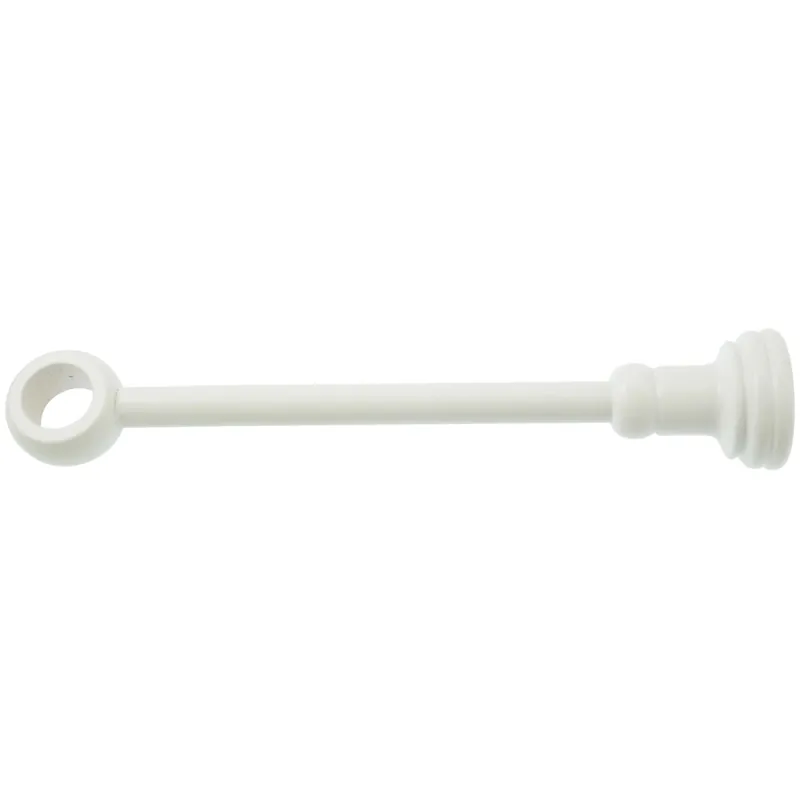 Supporto regolabile parete Ø 28 mm legno bianco