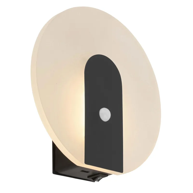 Applique LED Taro 50lm 2700K 15x4cm Nero