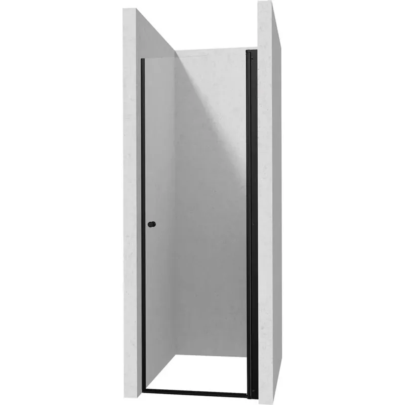 Porta doccia battente Idrostile 80x200 cm Nero