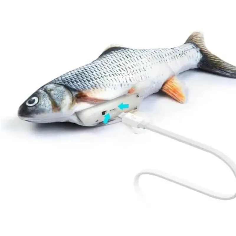 Giocattolo con pesce per gatti Magic Fish 32 cm