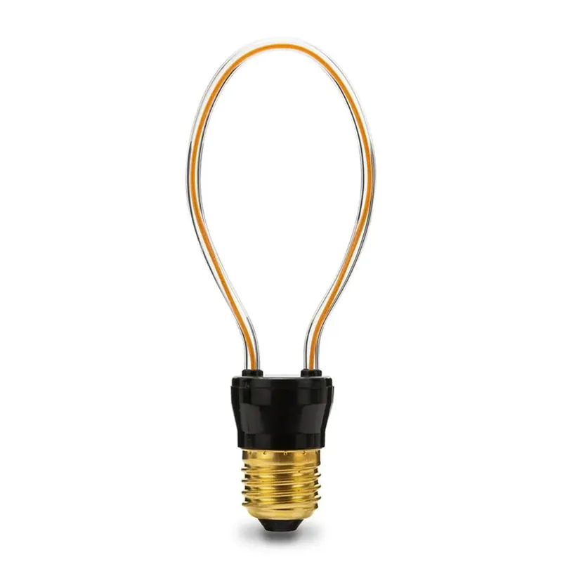 Lampadina LED E27 decorativa Artist doppio butterfly 60 lm bianco caldo