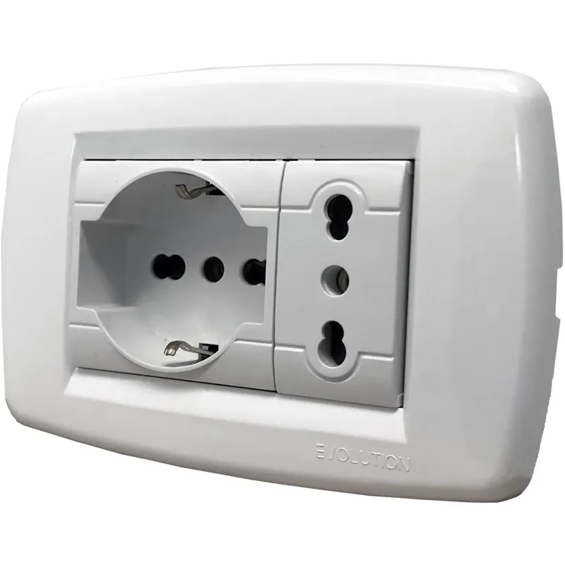 Placca Evolution premontata presa pluristandard