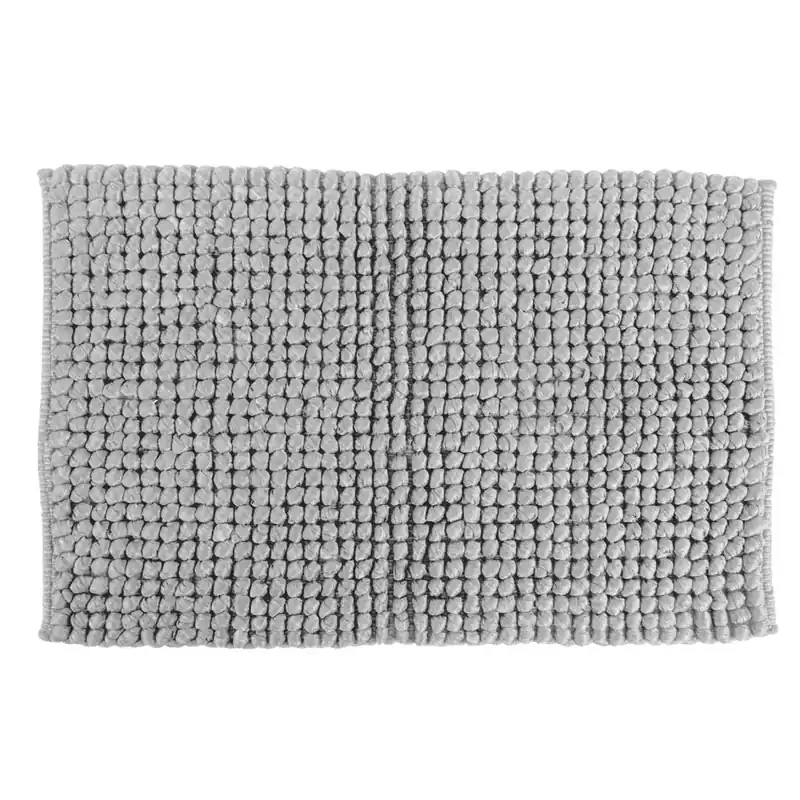 Tappeto in cotone grigio Jaquard 60 x 110 cm
