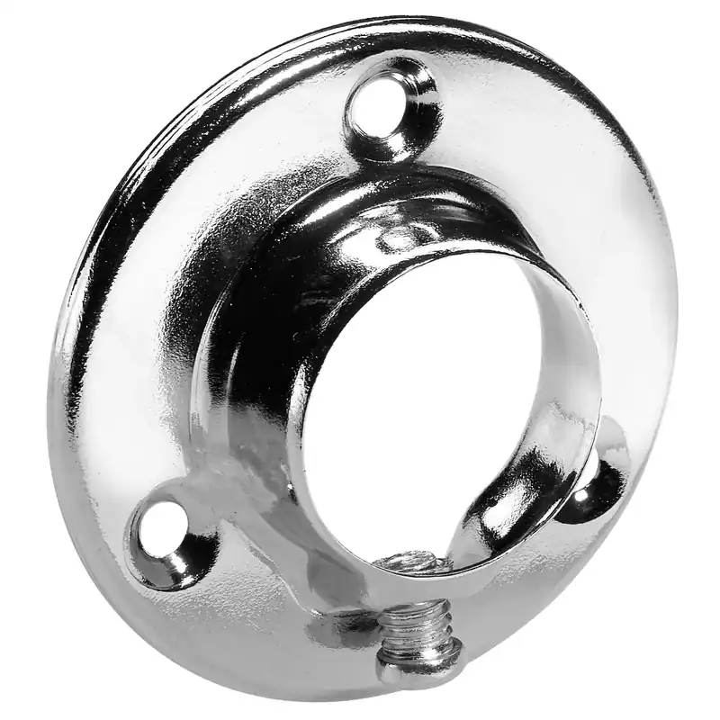Supporto per tubo Rosetta cromato 25 mm