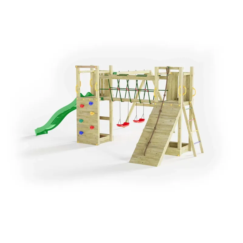 Gioco da giardino Maxi Funny con scivolo e altalene 525x398xh210 cm