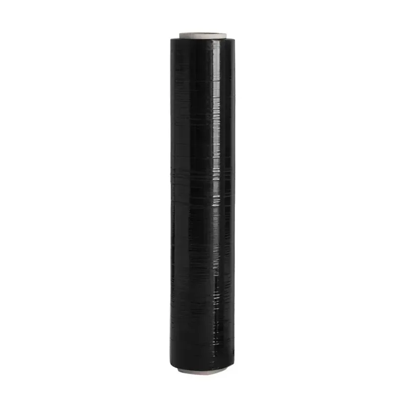 Film estensibile nero in LLDPE per imballo in bobine 50 cm da 2 kg