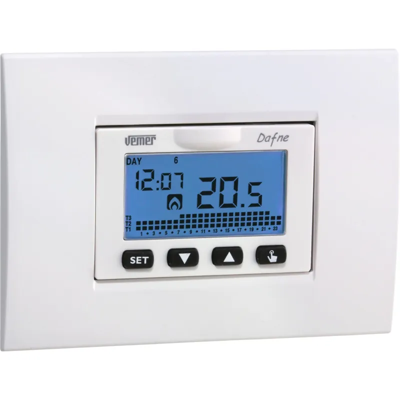 Cronotermostato Smart Home settimanale Vemer Dafne da incasso a batterie