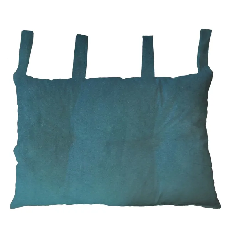 Testiera letto velluto petrolio 45x70 cm