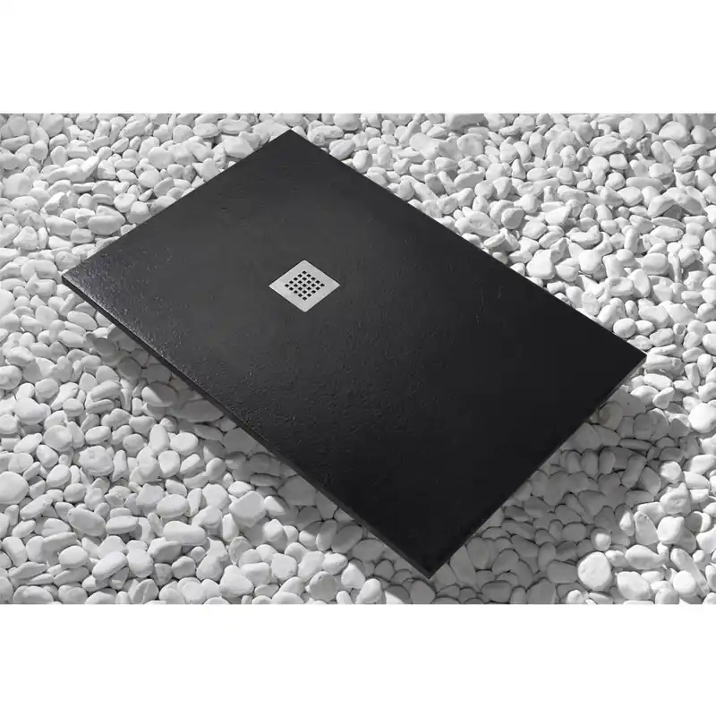 Piatto doccia Newstone 130 cm x 80 cm nero