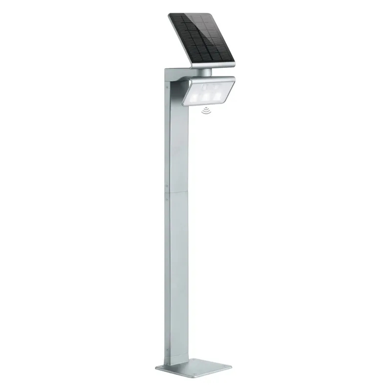 Lampada solare X Solar con rilevatore GL-S 19x19,5x118 cm argento