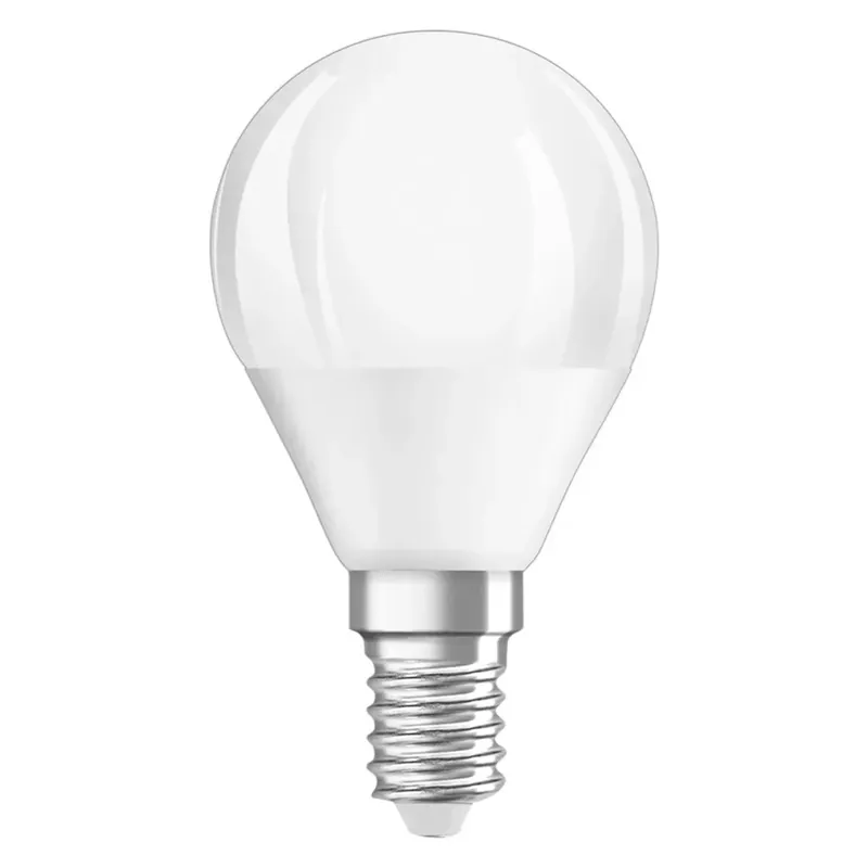 Lampadina LED E14 forma a sfera Osram 250lm bianco opaco