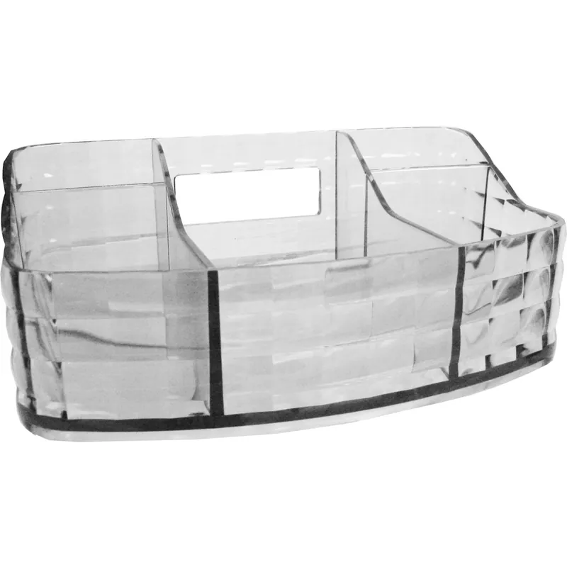 Contenitore trucchi Glady in plastica trasparente