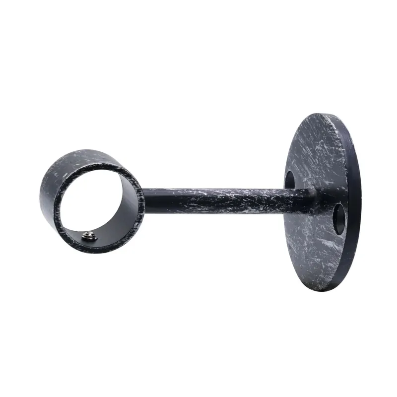 Supporto a soffitto per bastone tenda Simple nero Ø 2 cm L 6,5 cm