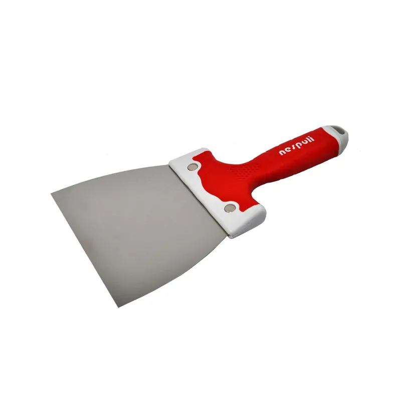 Spatola per rasatura inox manico gomma misura 120 mm
