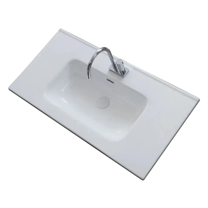 Lavabo da incasso Monya 101x46 cm in ceramica bianca