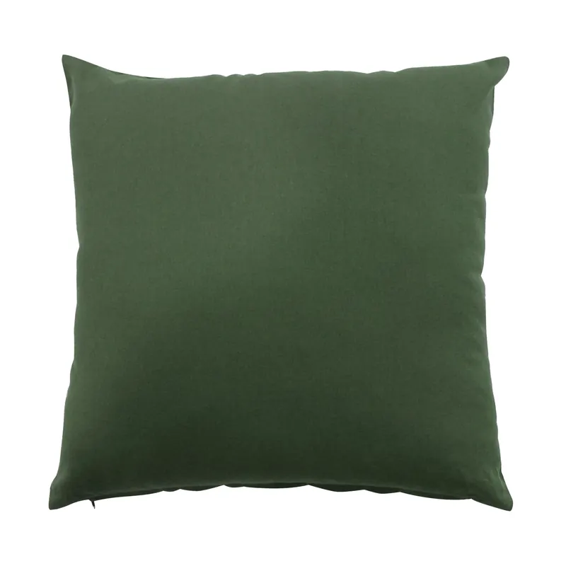 Fodera per cuscino tinta unita verde foresta 50x50 cm