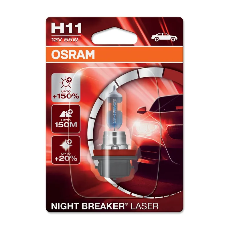 Lampadina auto H11- 12 V Night breaker Osram