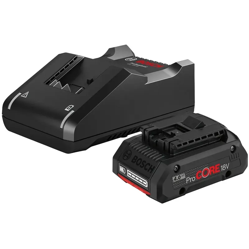 Set avviamento batteria Bosch 1x ProCORE18V 4,0 Ah caricabatterie GAL 18V-40