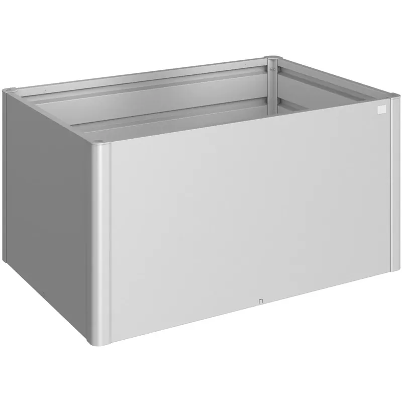 Aiuola rialzata Biohort 1,5x1 m Argento metallizzato