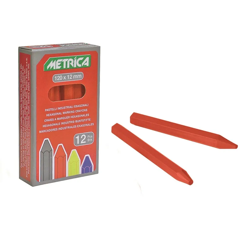Metrica set pastelli esagonali 4 pz