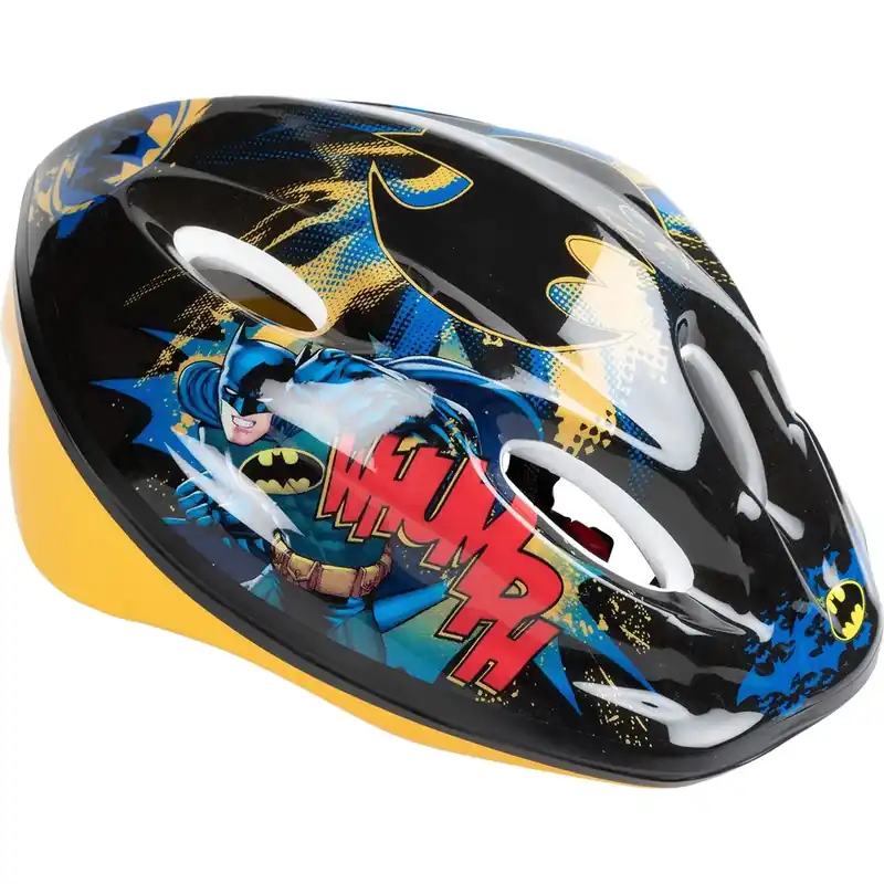 Caschetto bici Batman taglia M nero e giallo