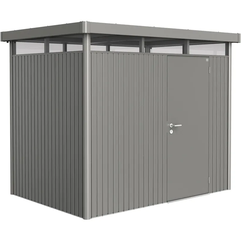 Casetta da giardino Biohort in metallo HighLine sp. 0,5 mm quarzo 4,6 m²