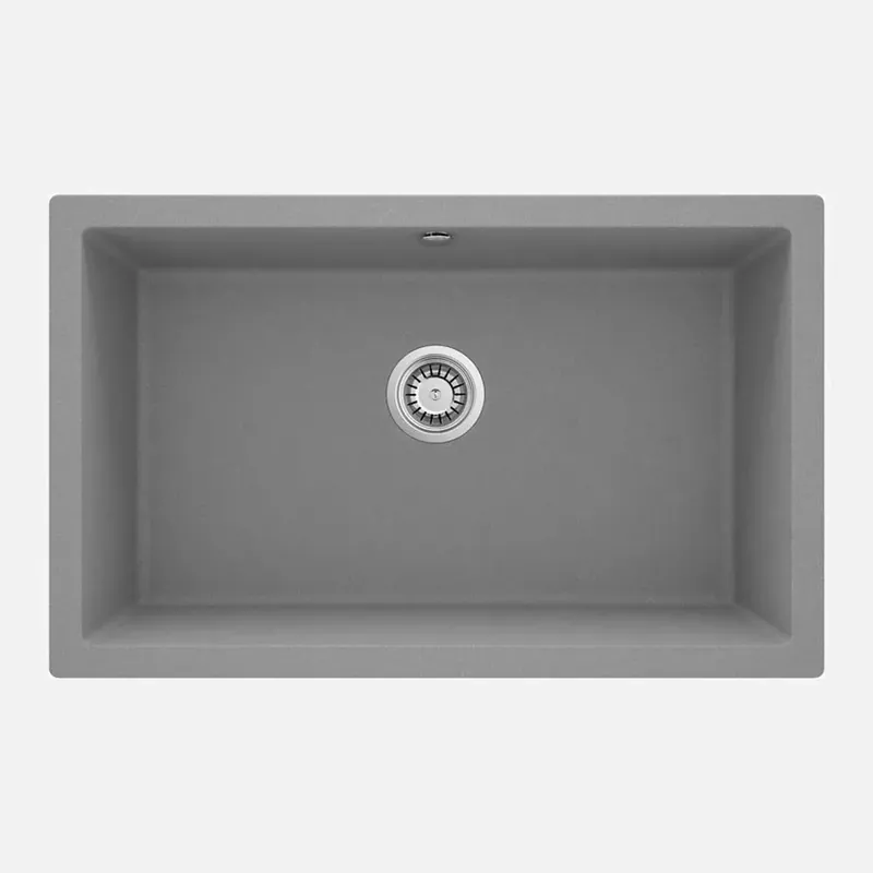 Lavello 1 vasca incasso Idrostile Colón 500x204 mm grigio metallizzato