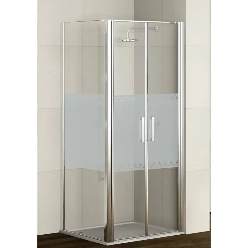 Lato fisso per saloon doccia Real 87,5/89 cm argento decoro 4