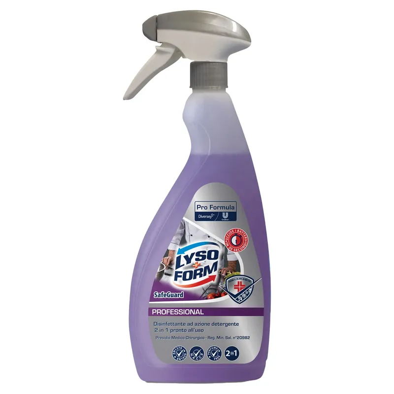 DETERGENTE SUPERFICI LYSOFORM 2IN1 750ml DETERGE E DISINFETTA PMC IDONEO HACCP