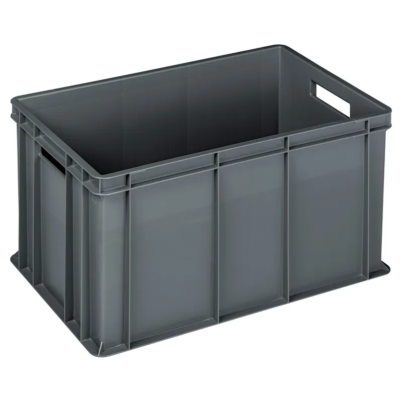 CONTENITORE CON FONDO E PARETI CHIUSE 60x32x40 cm (LxHxP) 64 l COLORE GRIGIO