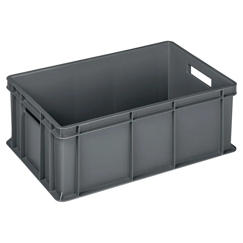 CONTENITORE CON FONDO E PARETI CHIUSE 60x22x40 cm (LxHxP) 42 l COLORE GRIGIO