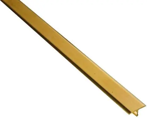 PROFILO DI GIUNZIONE OTTONE LUCIDO 900x20 mm (HxL) SP 9 mm