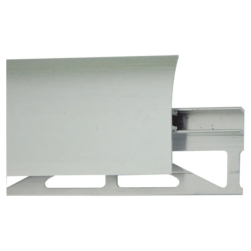 PROFILO DI DISLIVELLO ARGENTO SPAZZOLATO LUCIDO 900x40 mm (HxL)