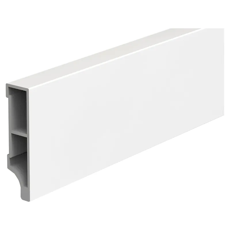 BATTISCOPA IN PVC BIANCO SP 10 mm 2400x40 mm (LxH)