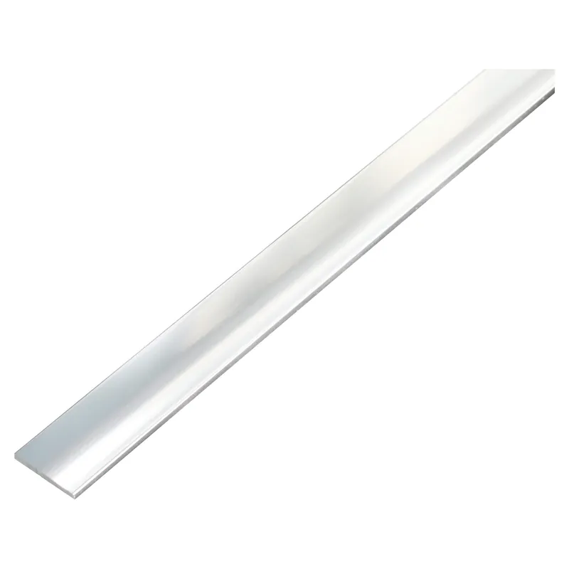 PIATTO ALLUMINIO ANODIZZATO 20x2 mm 1 m ARGENTO BRILLANTE