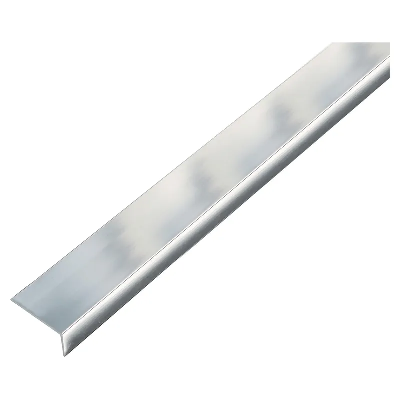 ANGOLARE L ALLUMINIO ANODIZZATO 15x10x1 mm 2 m ARGENTO BRILLANTE