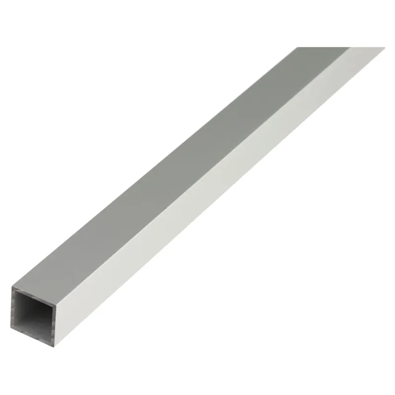 TUBO QUADRO ALLUMINIO ANODIZZATO 30x30x2 mm 2,6 m ARGENTO