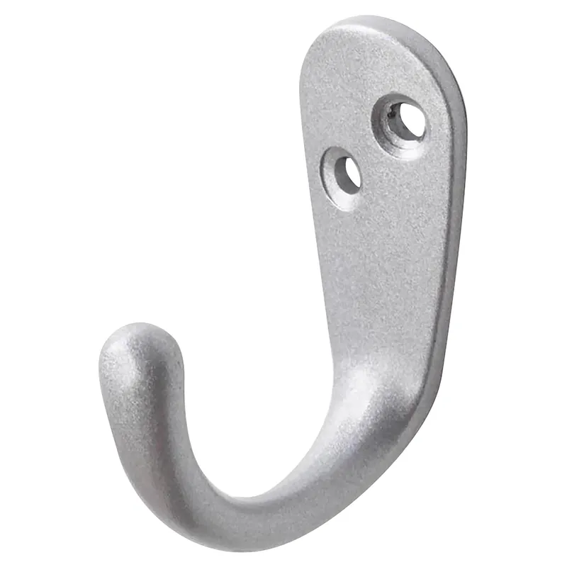 GANCIO IN ZAMA CROMO SATINATO 18x39x44 mm