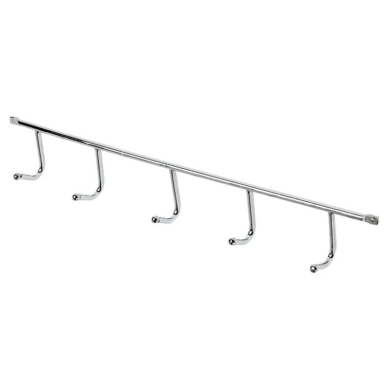 APPENDIABITI 5 GANCI IN ACCIAIO CROMO LUCIDO 358x54x41 mm