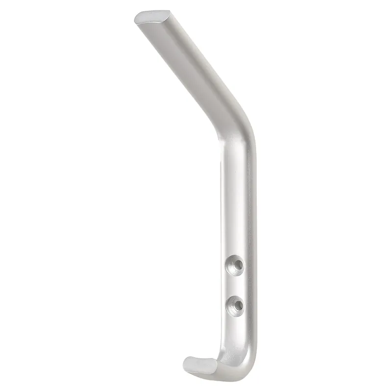 APPENDIABITI 2 GANCI IN ALLUMINIO CROMO SATINATO 20x74x175 mm