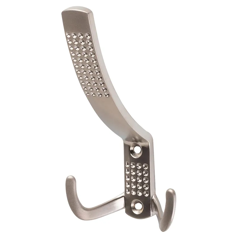 APPENDIABITI 3 GANCI IN ZAMA NICHEL SATINATO 68x62x129 mm