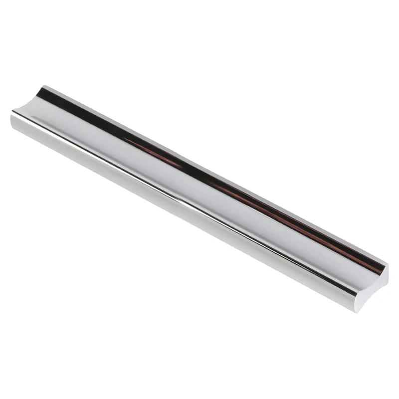 MANIGLIA SLIM IN ALLUMINIO CROMO LUCIDO INTERASSE 96 mm