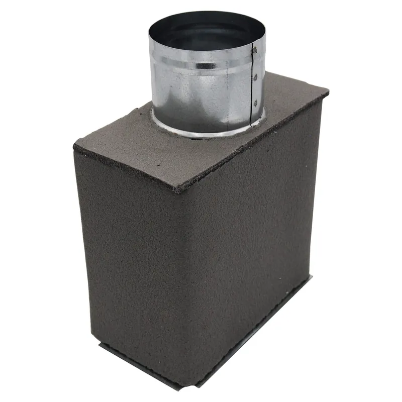 PLENUM IN LAMIERA ZINCATO ISOLATO PER BOCCHETTE DI MADATA E RIPRESA 400x150X200 D.150mm