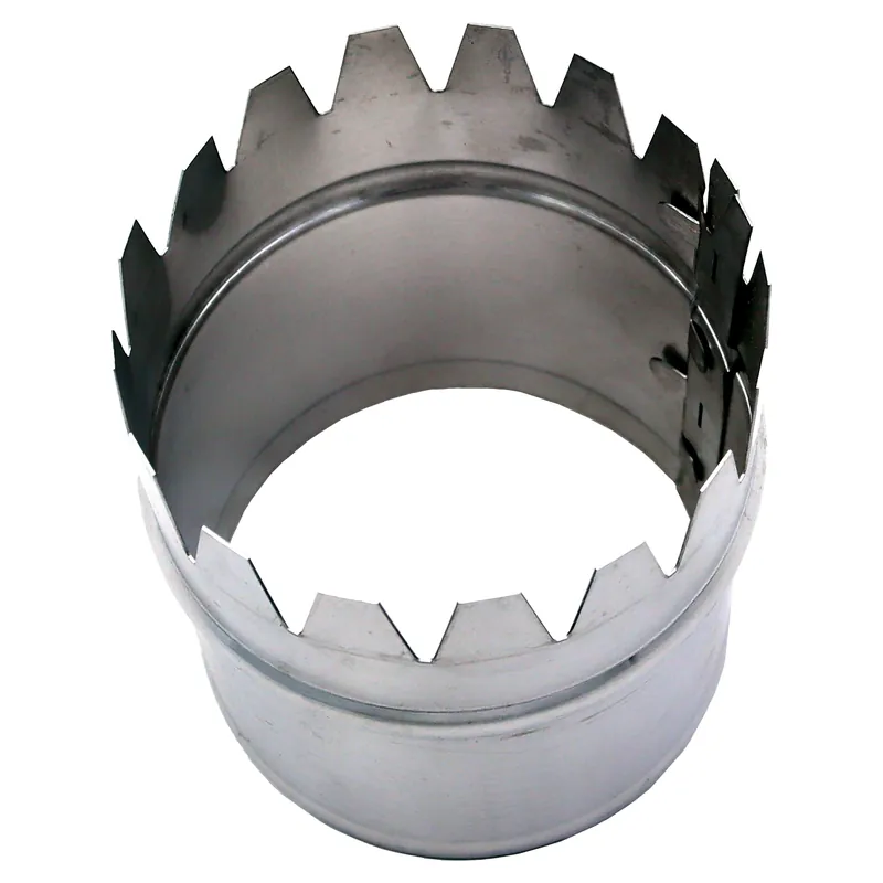 COLLARE IN ALLUMINIO PER PLENUM E TUBO FLESSIBILE D. 100 mm