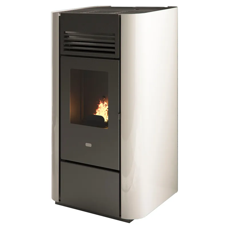 STUFA PELLET AD ARIA PUNTOFUOCO DELIA 2 8 kW BIANCA CON TELECOMANDO