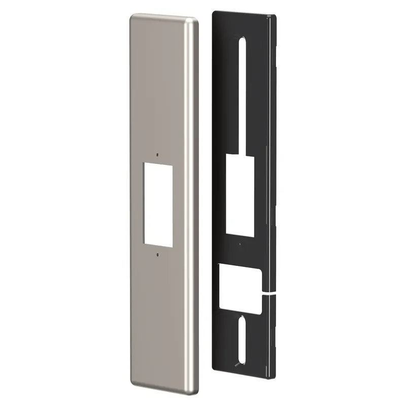 PLACCA PER INTERRUTTORE FAST CON SOTTOPIASTRA 250x60 mm ABS GRIGIO SATINATO