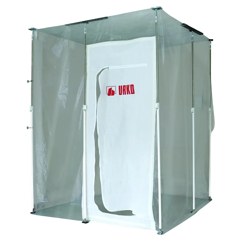 KIT BARRIERA ANTIPOLVERE URKO 437 3x5 m COMPLETA DI PORTA PUNTELLI TELO ED ACCESSORI E SACCA